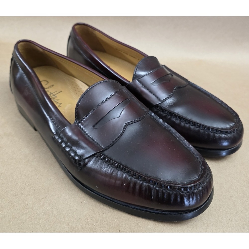 Cole Haan Men's (9.5 M) NikeAir C06591 Pinch Penny Loafers Burgundy